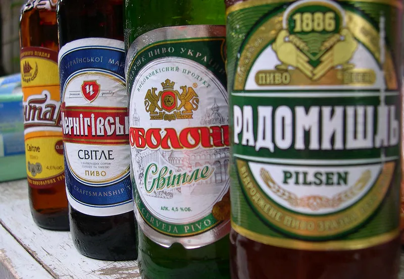 Piwo w butelkach na Ukrainie