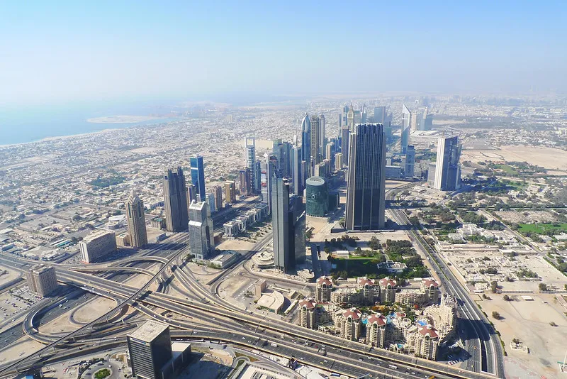 Dubaj | Dubaj z lotu ptaka Dubaj | Dubaj z lotu ptaka