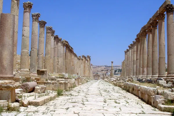 Jordania | Antyczne ruiny w Jerash Jordania | Antyczne ruiny w Jerash
