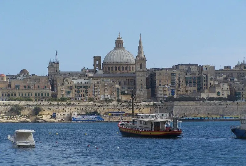 Malta | Widok na Valettę Malta | Widok na Valettę