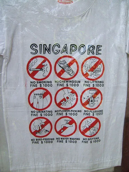 Singapur | Słynna singapurska koszulka Singapur | Słynna singapurska koszulka