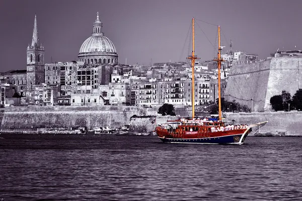 Malta | Czarno-biała Valetta Malta | Czarno-biała Valetta