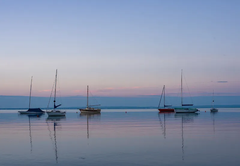 Widok na jezioro Balaton Widok na jezioro Balaton
