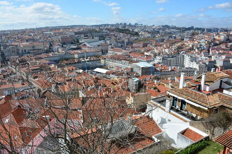 Portugalia | Panorama Lizbony widziana z Zamku św. Jerzego Portugalia | Panorama Lizbony widziana z Zamku św. Jerzego
